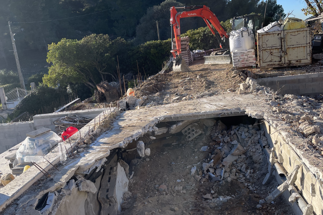 Creusement de piscine à Bandol par JMT